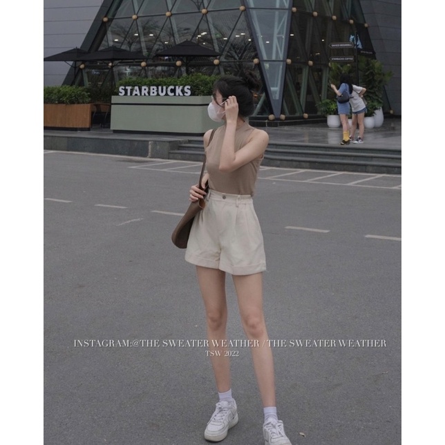 Áo ba lỗ thun gân co dãn basic 03, Áo ba lô basic Hàn Quốc