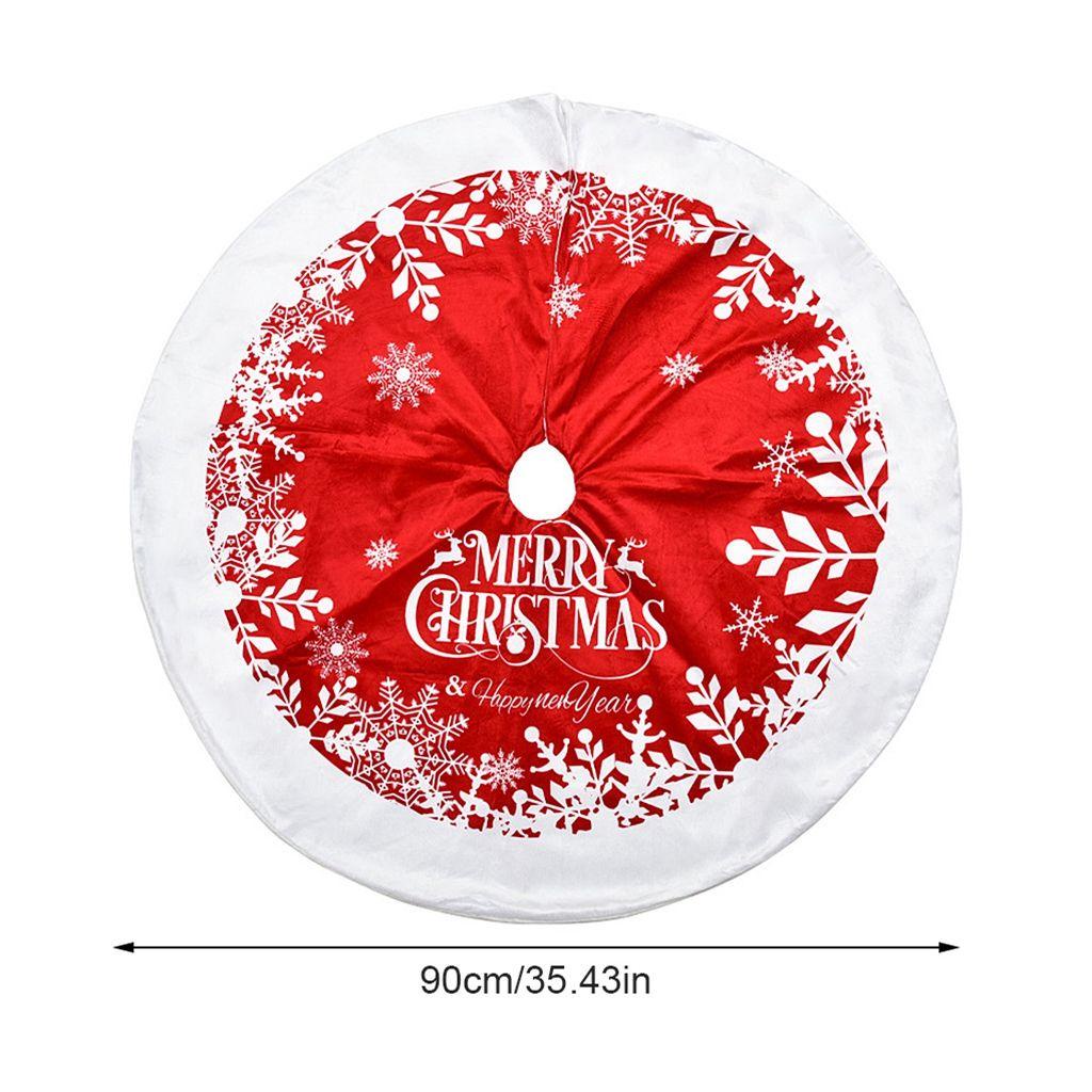 Thảm Tròn Siêu Mềm 90cm Trang Trí Cây Thông Noel Có Thể Tái Sử Dụng