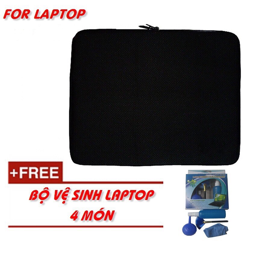 Túi Chống Sốc Laptop Tặng Bộ Vệ Sinh Laptop Tiện Lợi