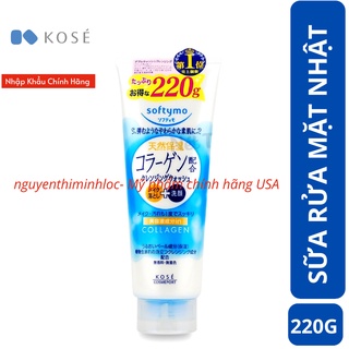 Sữa Rửa Mặt Nội Địa Nhật Ngăn Ngừa Lão Hoá Da KOSE SOFTYMO CLEANSING FOAM COLLAGEN 220g