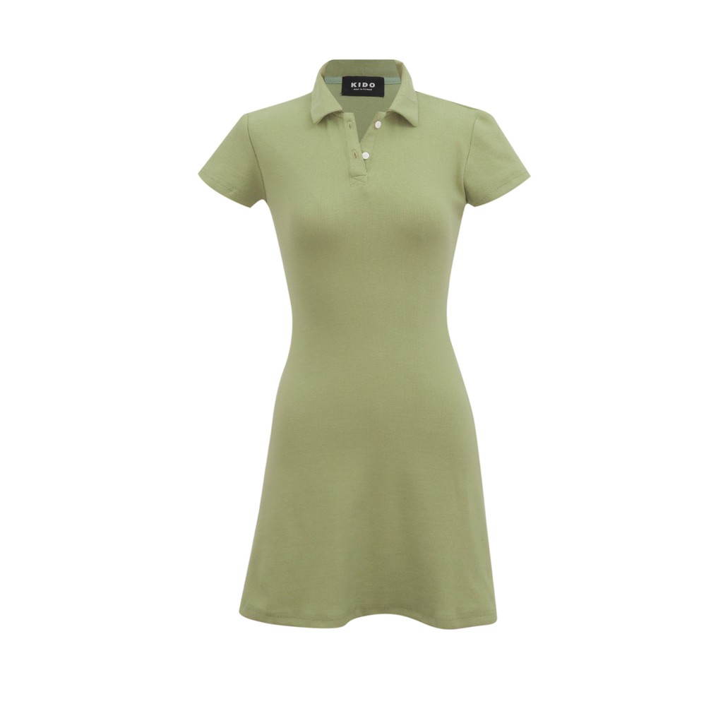 Đầm thun gân cổ polo POLO NECK DRESS | BigBuy360 - bigbuy360.vn