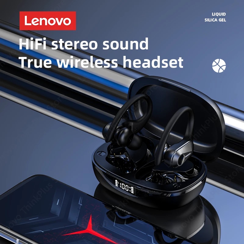 Tai nghe Bluetooth Lenovo LP75 TWS 5.3 với âm thanh HIFI kèm theo micrô chống thấm nước thể dục thể thao