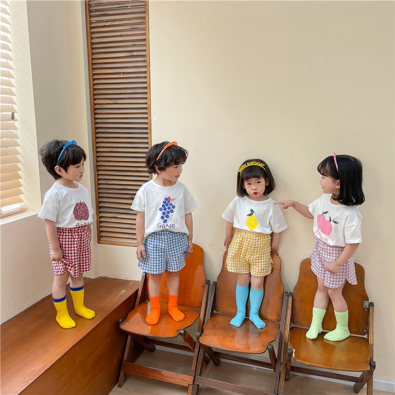 Bộ quần áo trái cây cho bé cotton siêu mềm mát dễ thương