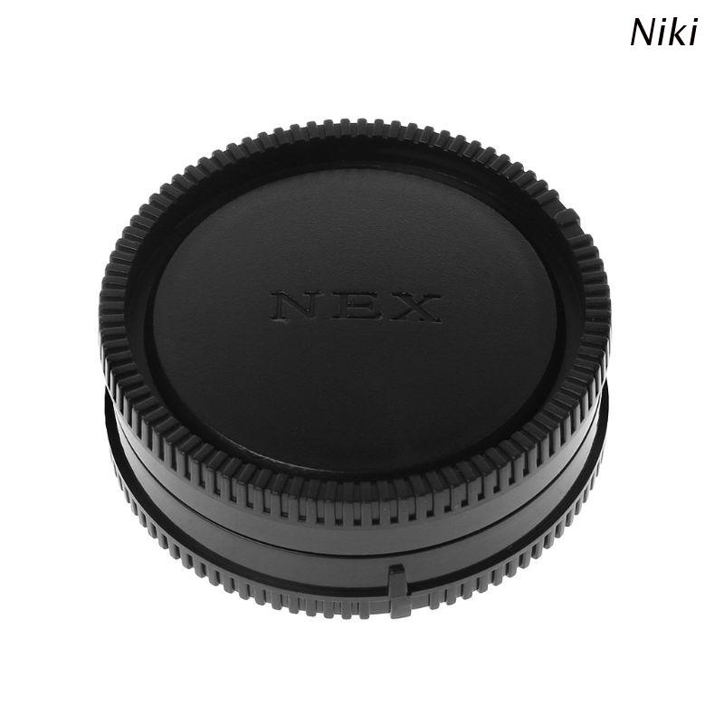 Nắp đậy ống kính máy ảnh bằng nhựa chống bụi 60mm màu đen cho Sony A9 NEX7 NEX5 A7 A7II
