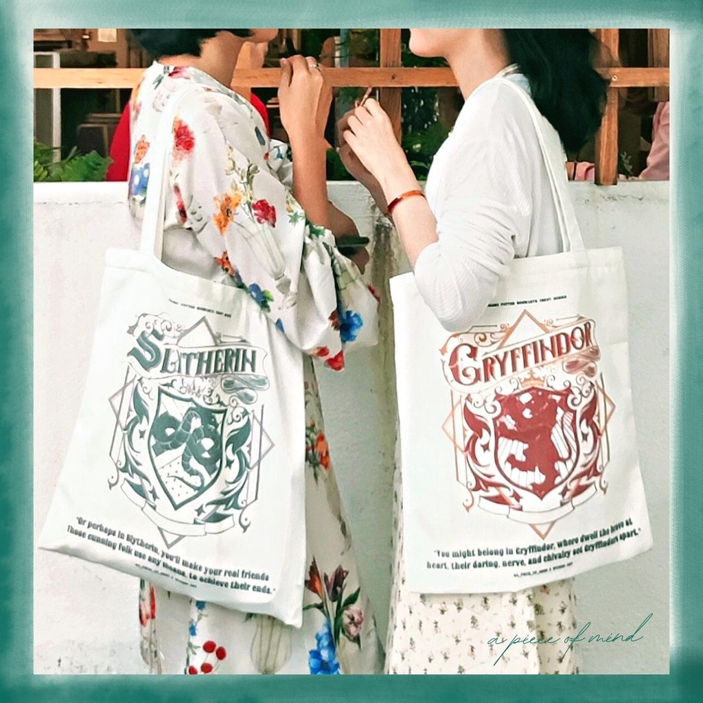 A PIECE OF MIND X HYUMIN FANART - Túi Vải Canvas Hoạ Tiết Độc Quyền HARRY POTTER Vừa A4, Laptop