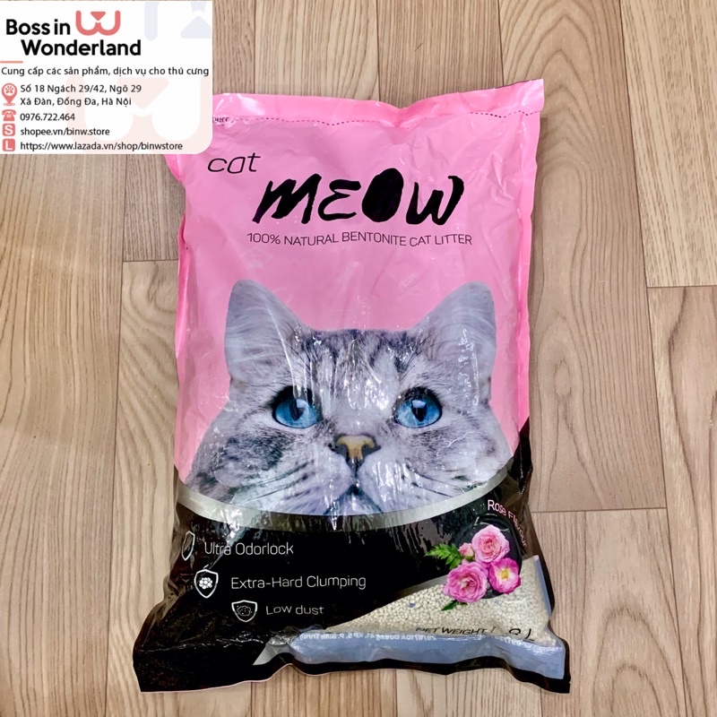 Cát vệ sinh cho mèo cat MEOW siêu vón hút
