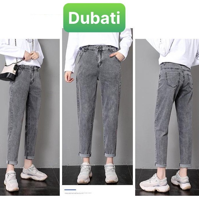 QUẦN BAGGY JEAN NỮ LƯNG CAO NÂNG MÔNG HÀN QUỐC CAO CẤP - DB 024 - DUBATI FASHION