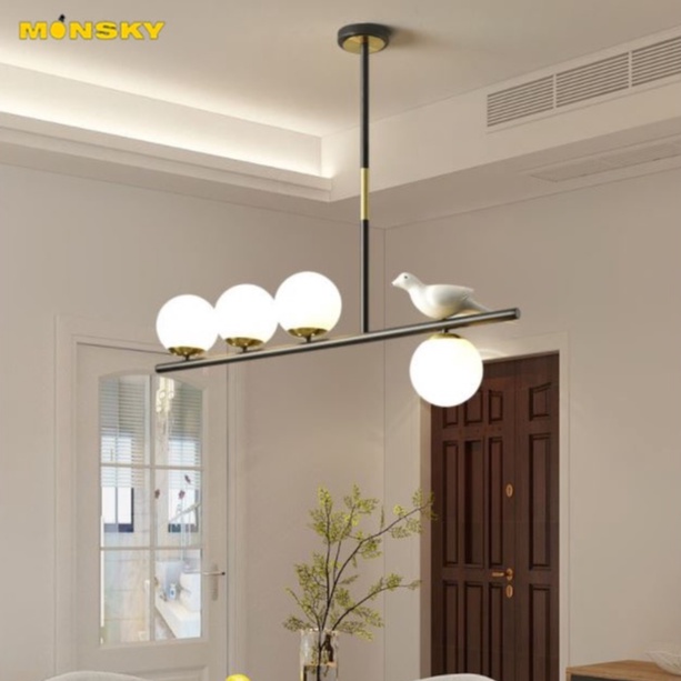 Đèn thả MONSKY WARRI phong cách hiện đại trang trí nội thất cao cấp - kèm bóng LED chuyên dụng.