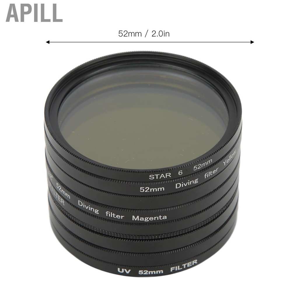 Bộ kính lọc 52mm UV CPL ND8 16 cho máy ảnh thể thao HERO 9 10 | BigBuy360 - bigbuy360.vn