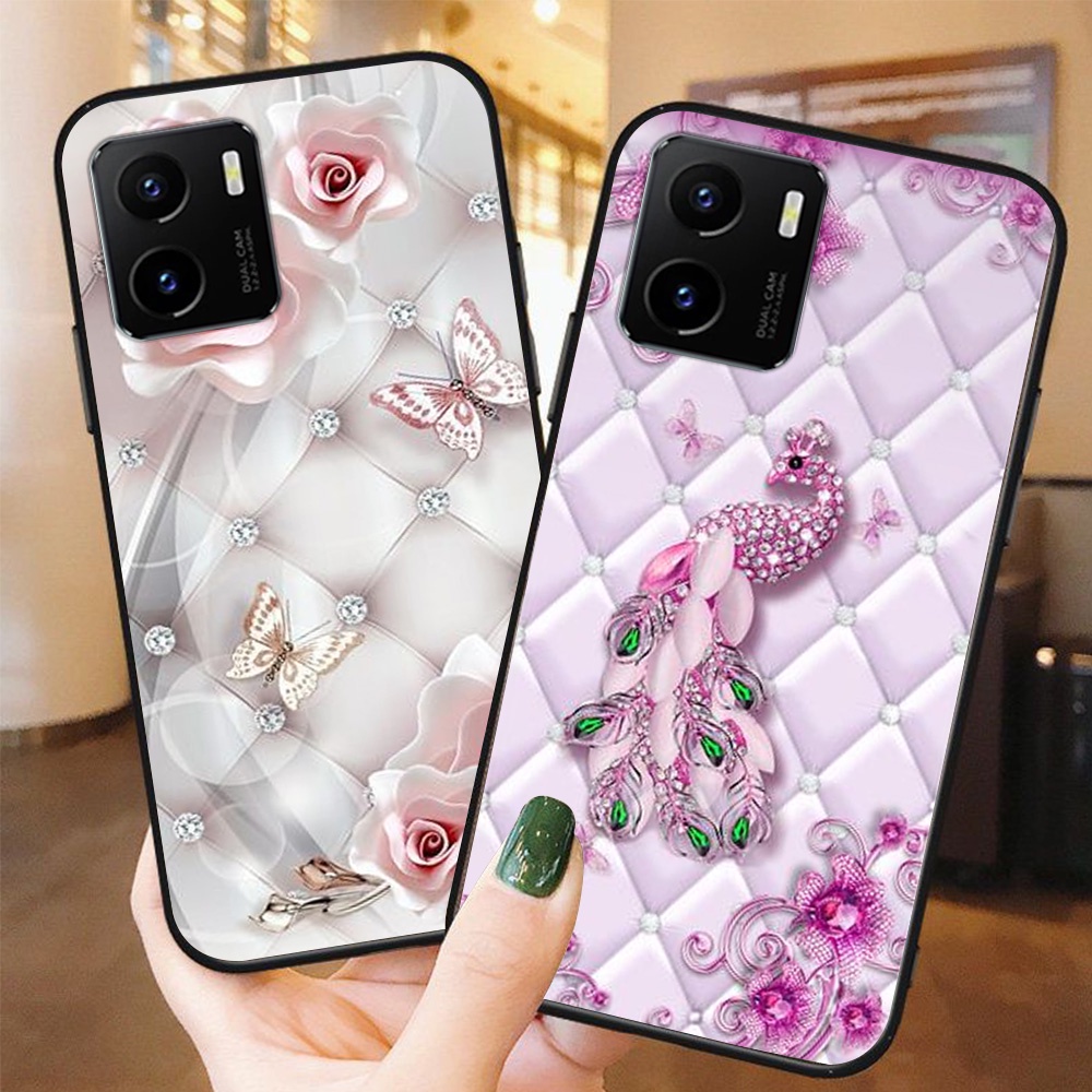 Ốp lưng điện thoại vivo y15s / y15a in hình phong cách nữ sang chảnh