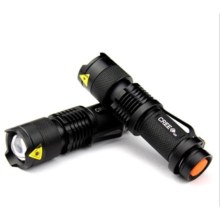 Đèn pin chống chói zoom mini sk68 cree xpe q5 chính hãng