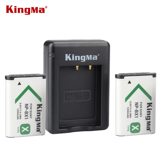 Combo Kingma 2 pin 1 sạc cho Sony ( NP-BX1 )
