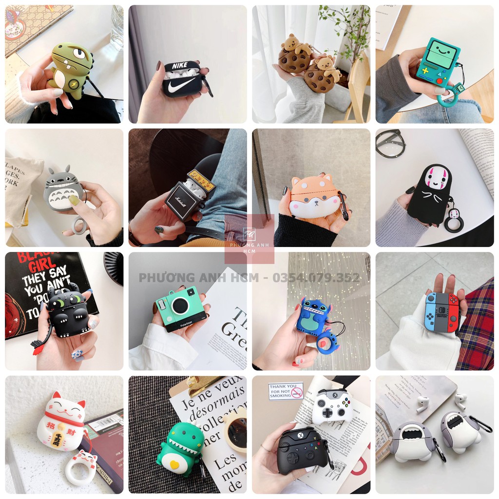 Vỏ Case Airpod Airpods 1/2/Pro - Ốp Bảo Vệ Bao Đựng Tai Nghe Không Dây Bluetooth