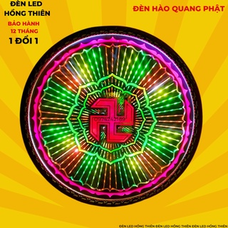 Đèn hào quang led hình hoa sen và hình vạn