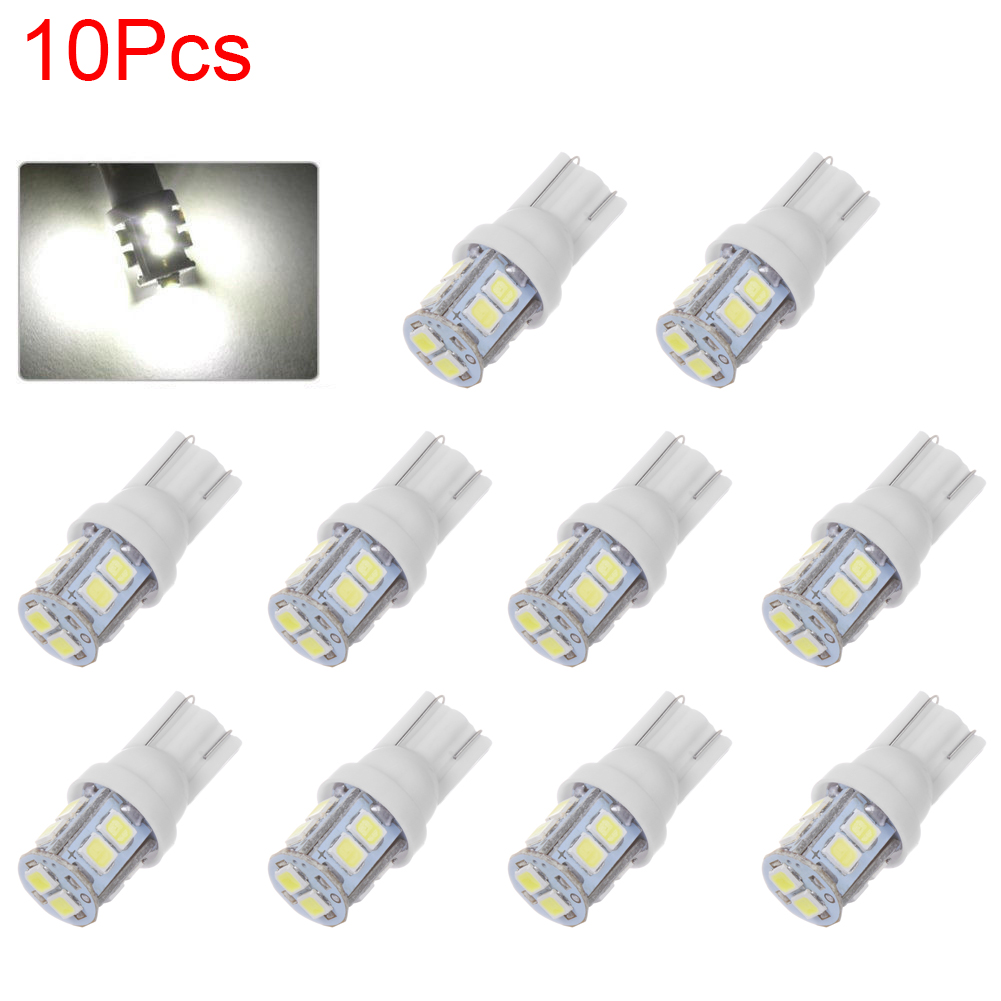 Set 10 Đèn Led Gắn Biển Số Xe Ô Tô W5W 2825 158 192 168 194 T10 10smd