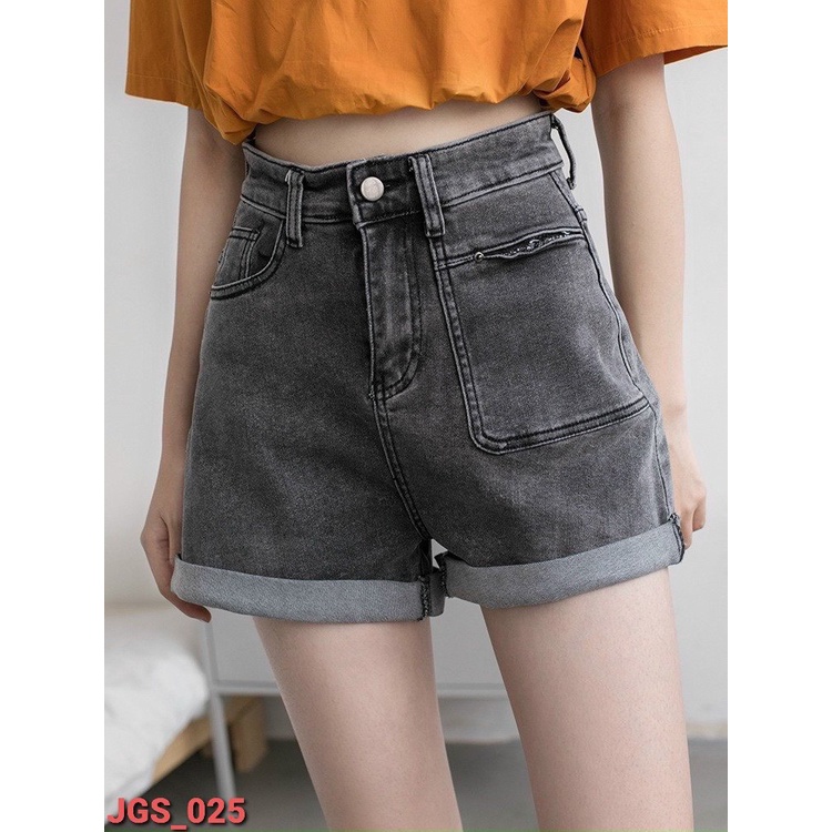 Quần short jean bò nữ co giãn cạp lưng cao ngắn ôm demin phong cách hàn quốc xu hướng hè 2022 kozoda QJ12