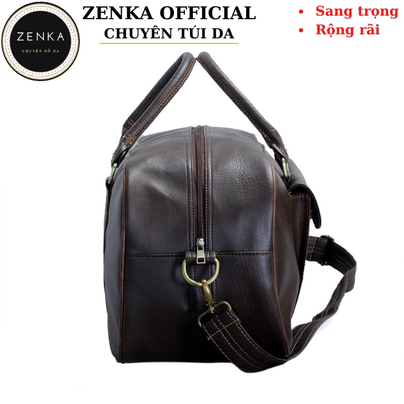 Túi du lịch nam cao cấp, túi trống cỡ lớn Zenka rất rộng rãi đựng được nhiều đồ
