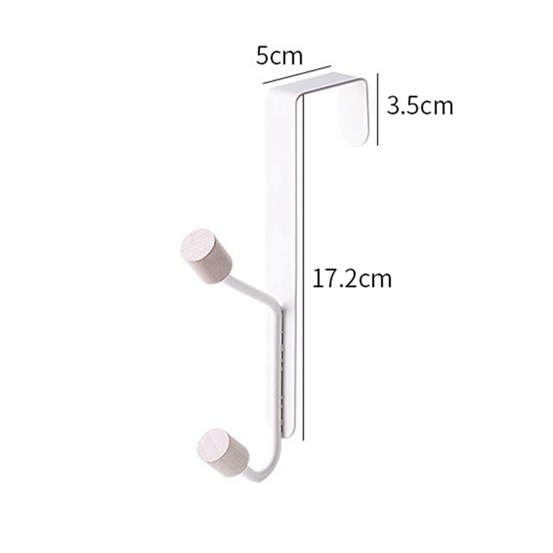 Móc treo quần áo/túi/nón bằng thép cacbon gắn sau cửa phòng tắm không đục lỗ tiện lợi