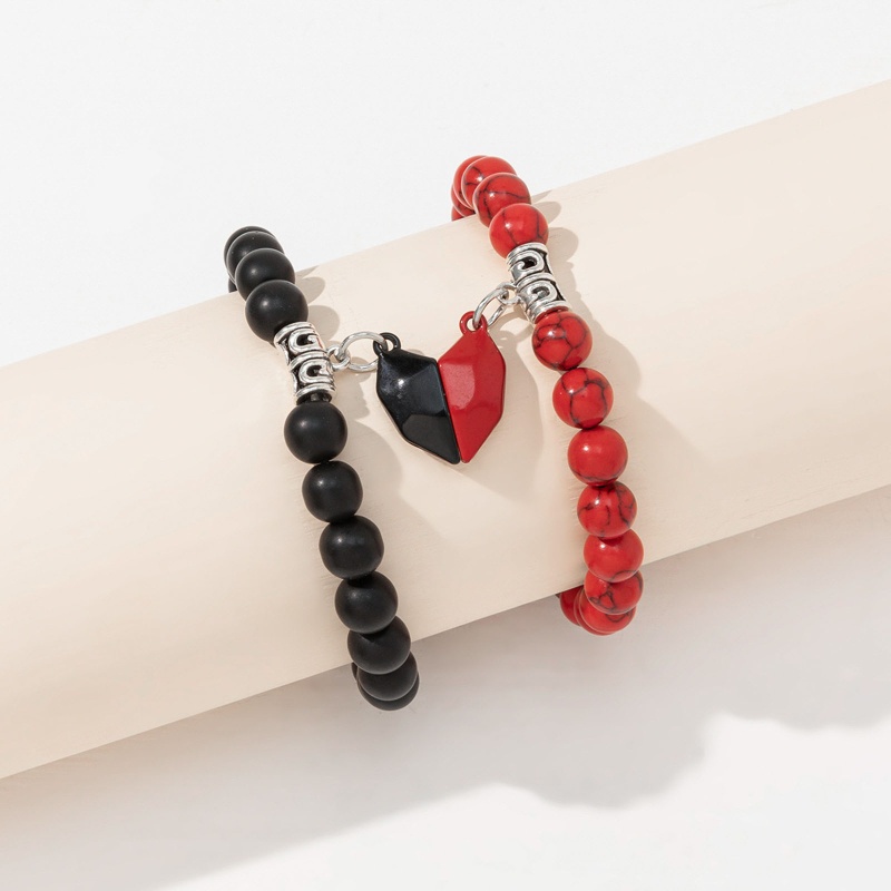 Set 4 Vòng cổ Mặt Trái Tim Ghép Đôi Có Thể Điều Chỉnh Kích Thước