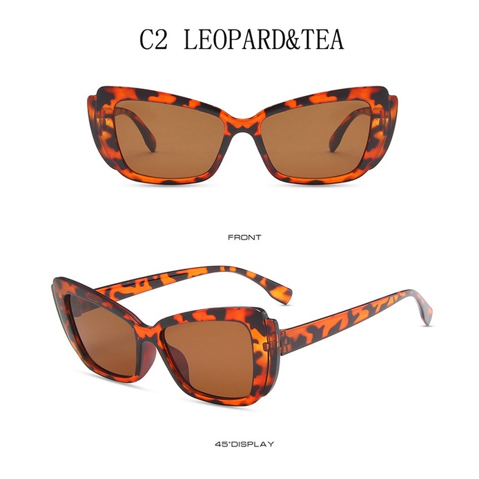 Kính mát mắt mèo SAMJUNE gọng lớn phong cách retro mới 2021 cho nữ