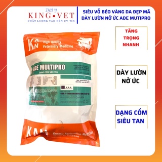 Siêu vỗ béo vàng da đẹp mã, dày lườn, nở ức cho gia súc gia cầm dạng cốm siêu tan gói 1kg