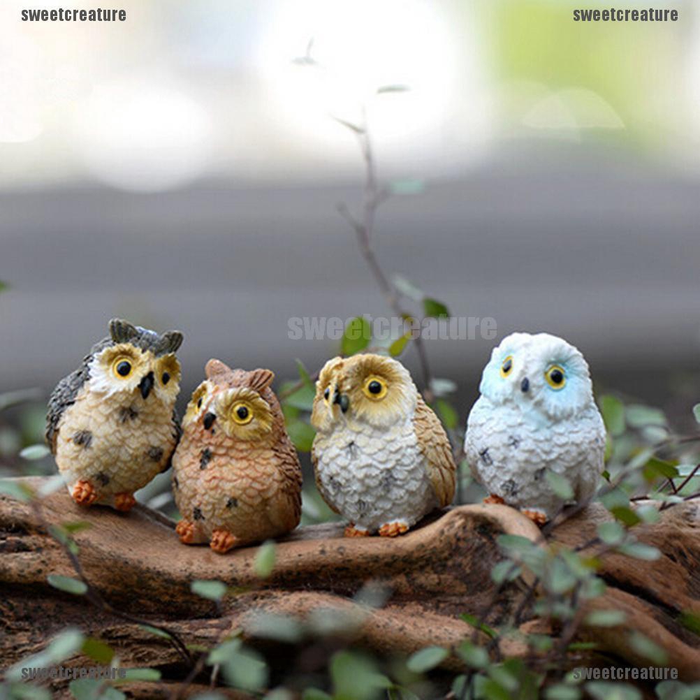 Tượng Mèo / Cú Mèo Dễ Thương Trang Trí