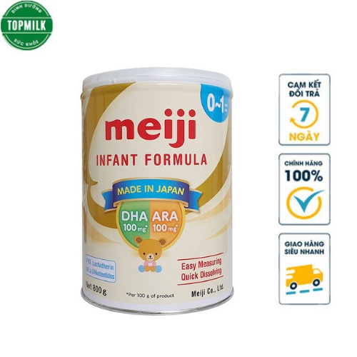 Sữa bột Meiji nhập khẩu số 0 / số 9 hộp 800g