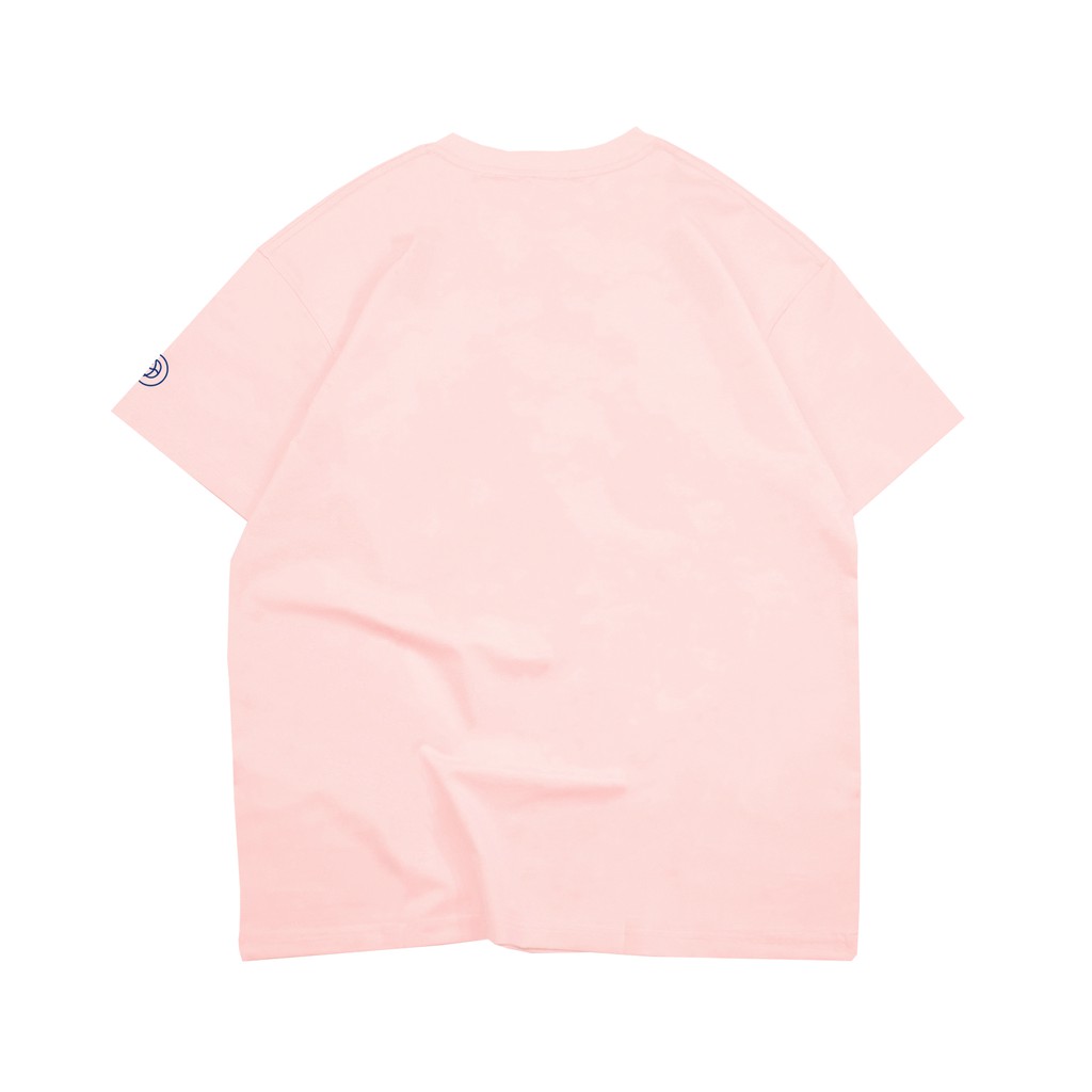 [Hình thật/có sẵn] Áo thun nữ cotton màu hồng đơn giản oversize | DKMV Pink Logo Tee