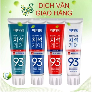 Kem đánh răng hàn quốc trắng răng median dental iq 93% 120g sáng bóng ncc shoptido