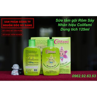 Sữa tắm gội rôm sảy Colifami dung tích 125ml (hàng công ty đã được kiểm nghiệm an toàn)