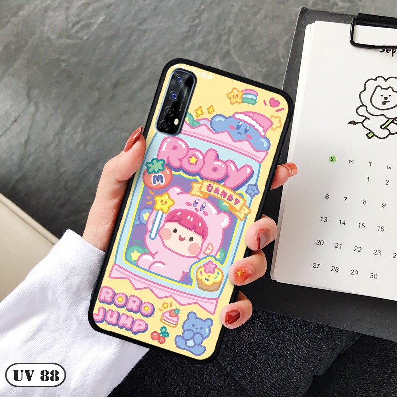 Ốp Realme 7 - lưng nhám viền dẻo ngộ nghĩnh