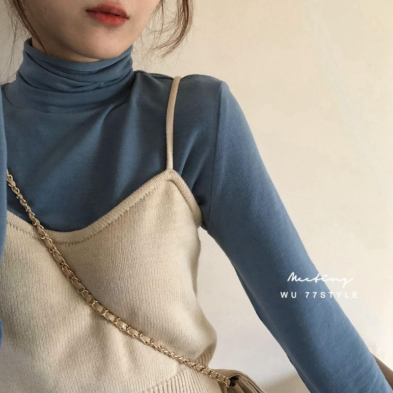 Áo gile hai dây dáng ôm màu trơn thanh lịch thời trang cho nữ