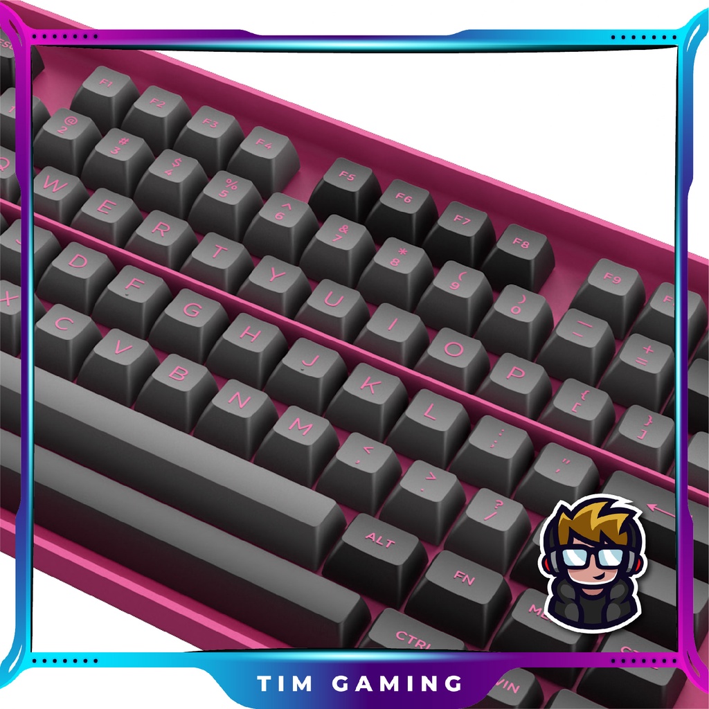 Bộ Keycap bàn phím cơ Akko – Black & Rose