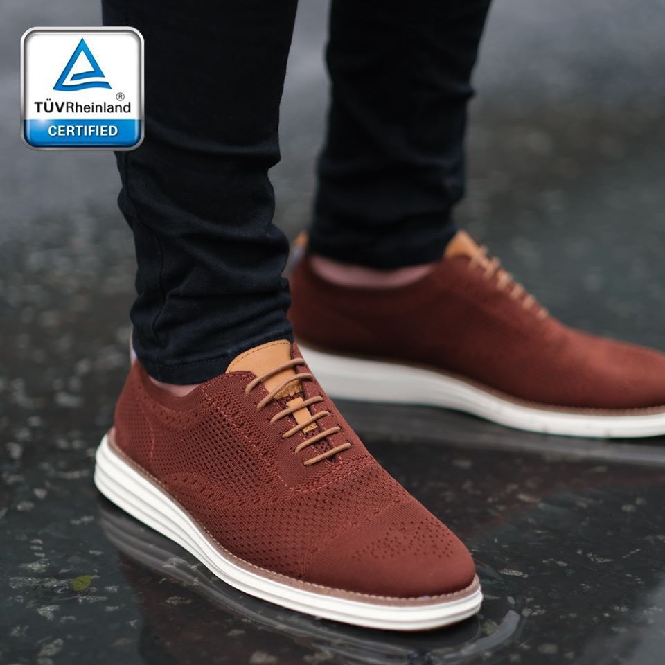 Giày cà phê Sneaker - ShoeX  COFFEE CAPTOE OXFORD - Nâu. SIZE 41