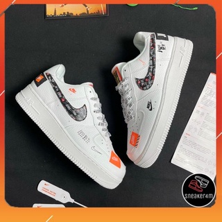 [sneaker4m] giày Af1 trắng cam just do it nam nữ