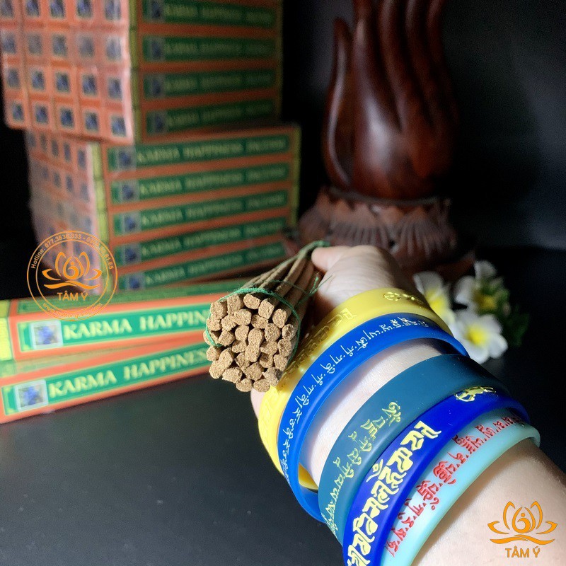 Nhang/hương KARMA HAPPINESS bản hộp cứng và Karma Happiness Green Tara bản vỏ mềm