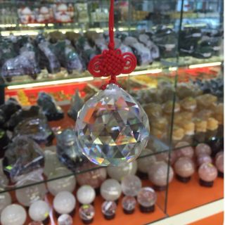 Cầu Đa Giác Pha Lê Trắng Giác