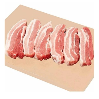 Giao hỏa tốc hcm nguyên liệu làm đồ ăn vặt thịt ba rọi rút sườn 0.8->1.2kg nhập khẩu