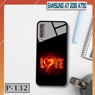 Ốp samsung galaxy a7 2018/ a750 - lưng kính in hình 3d
