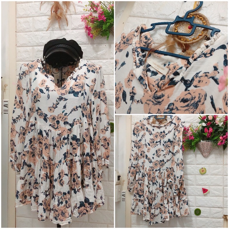 Đầm hoa xô xinh xắn dưới 60 kg