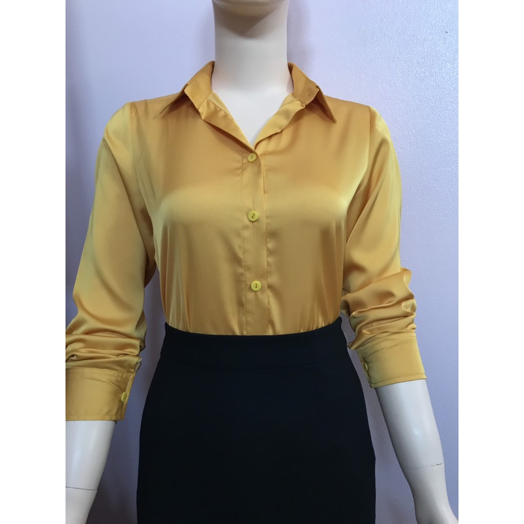 Áo sơ mi nữ Lụa Bóng Hàn | BigBuy360 - bigbuy360.vn