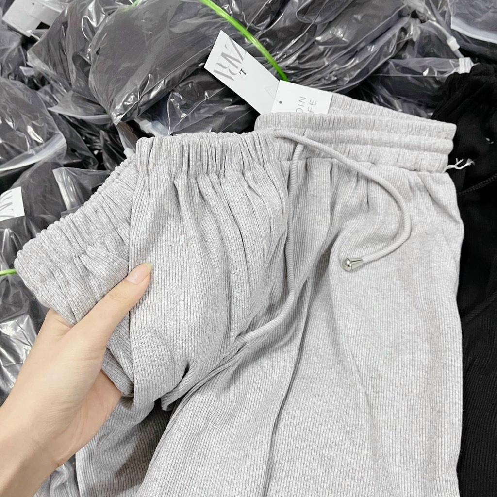 Quần Jogger Nữ Trơn Bo Gấu 3 Màu BOM HOUSE Ullzang Unisex Nam Nữ-mã 906