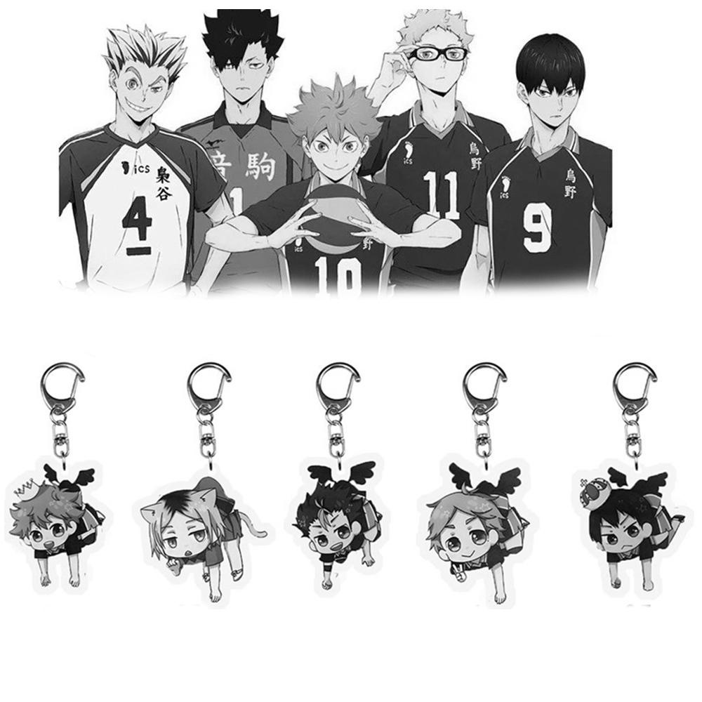 Nhân Vật DARNELL Haikyuu!!! Móc Khóa Hoạt Hình Yu Nishinoya Men Hinata Shoyo Tobio Kageyama