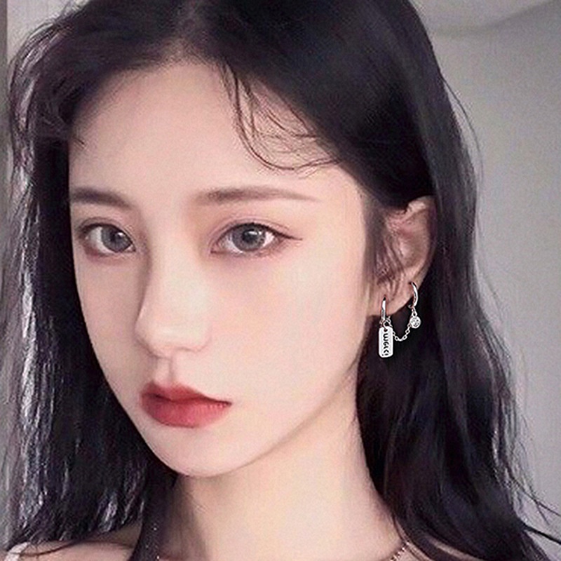 Set 2 khuyên tai nhiều kiểu dáng màu sắc phong cách retro cá tính cho nữ