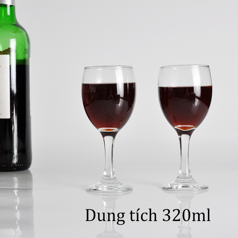 Bộ 6 Ly Rượu Vang Sâm Panh Pha Lê 320Ml, Ly Champagne Sang Trọng, Ly Uống Vang Đỏ[GM-HJB21]