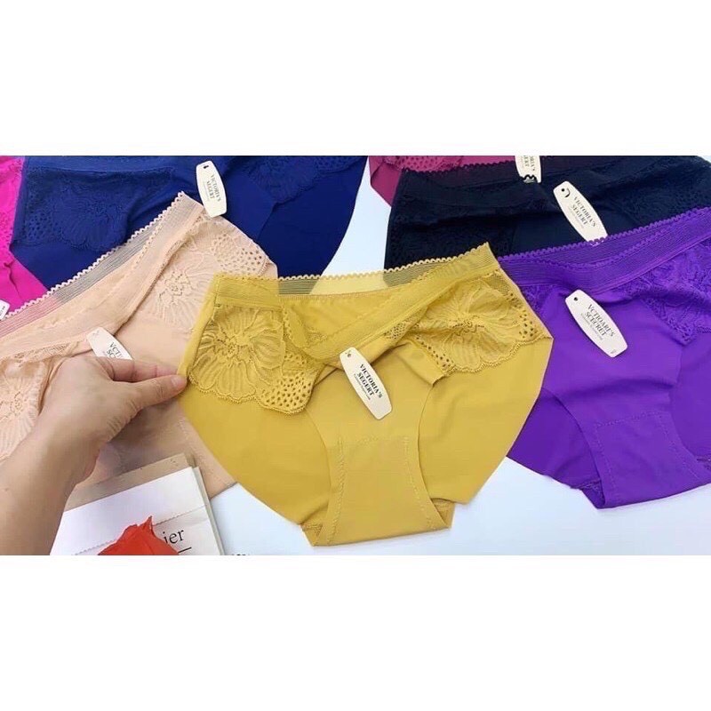 Quần lót, quần chip, quần con nữ su đúc phối ren cao cấp - 8425 | BigBuy360 - bigbuy360.vn