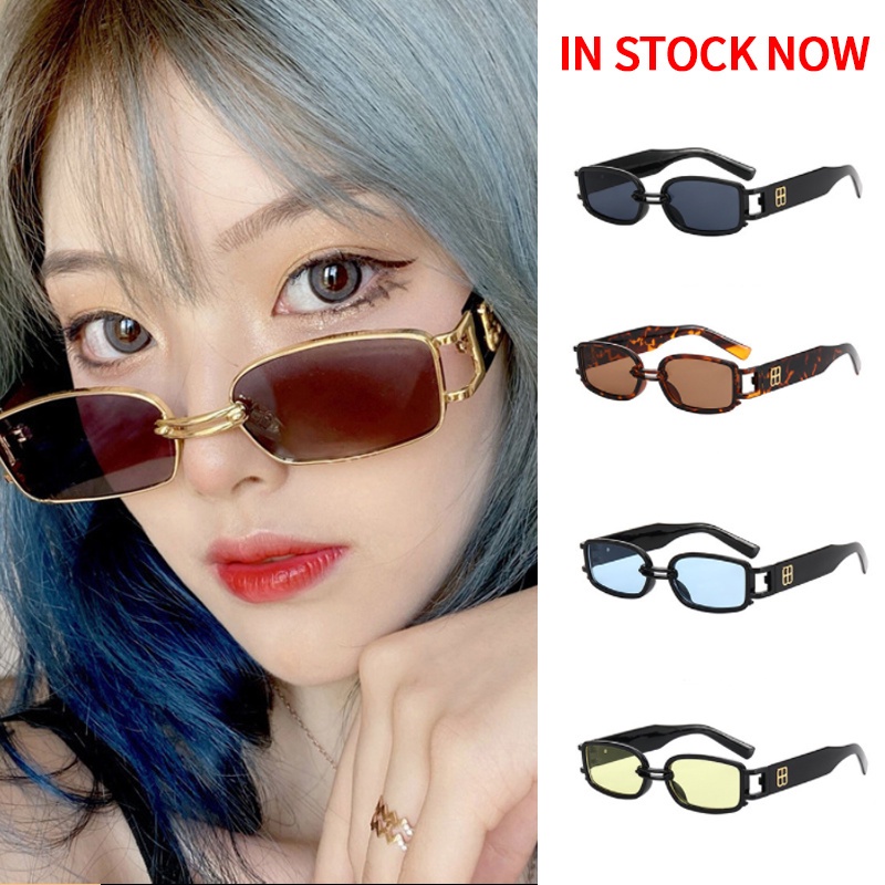 Kính mát gọng vuông dài chống tia UV400 phong cách Hàn Quốc thời trang dành cho cả nam và nữ