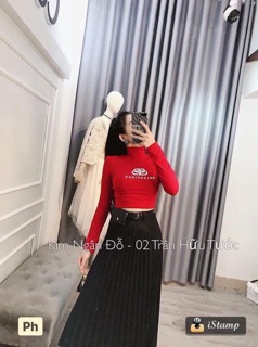 Áo Croptop thun Balen (5 màu)