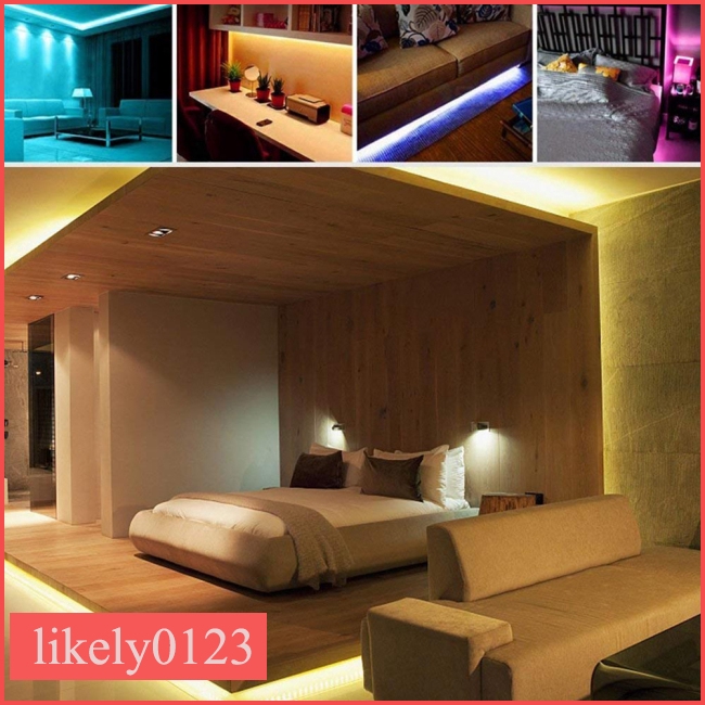 KE【COD】10M RGB LED Waterproof Strip Lights+44Keys Remote Control+Adapter
