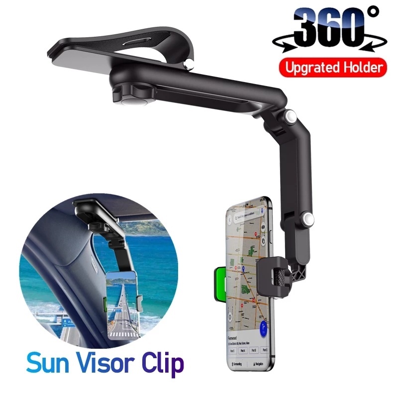 1080° Giá Đỡ Điện Thoại/GPS Thông Dụng Có Thể Xoay Tròn Cho Xe Hơi